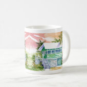 Green Beach Hütte Fort Myers Beach Florida Tasse (VorderseiteRechts)