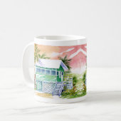 Green Beach Hütte Fort Myers Beach Florida Tasse (Vorderseite Links)