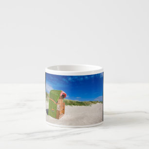 Green Beach-Stuhl in der Nordsee Espressotasse