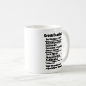 Green Bean Casserole Nutrition Fact.w Kaffeetasse (VorderseiteRechts)