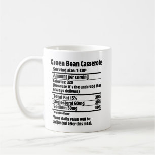 Green Bean Casserole Nutrition Fact.w Kaffeetasse