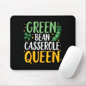 Green Bean Cerole Queen Kitchen Funny Thanksgiving Mousepad (Mit Mouse)