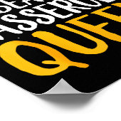 Green Bean Cerole Queen Kitchen Funny Thanksgiving Poster (Ecke)