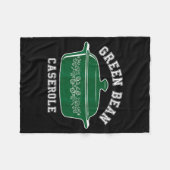 Green Bean Cerole Thanksgiving Humor Meme Men Wome Fleecedecke (Vorderseite (Horizontal))