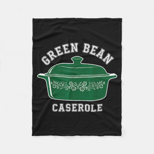 Green Bean Cerole Thanksgiving Humor Meme Men Wome Fleecedecke (Vorderseite)