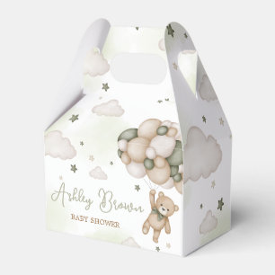 Green Bear Balloon Babydusche Geschenkschachtel
