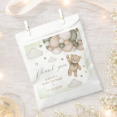 Green Bear Balloon Babydusche Geschenktütchen (Ausgeschnitten)