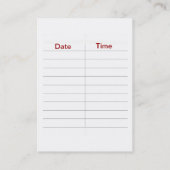 Green Beauty Wellness-Center Salon Business Card Visitenkarte (Rückseite)