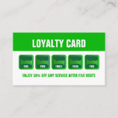 Green Bed Logo, Herberge Unterkunft Business Treuekarte (Vorderseite)