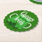 Green Beer Cheers Irish St Patricks Day Untersetzer (angewinkelt)