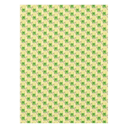 Green Beer Irish Kleeblatt St. Patrick's Day Tischdecke (Vorderseite)
