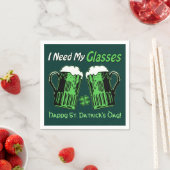 Green Beer St. Patrick's Day Green Napkins Serviette (Beispiel)