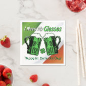 Green Beer St. Patrick's Day Irish Flag Napkins Serviette (Beispiel)