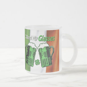 Green Beer St. Patrick's Day Irish Flag Tasse