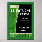 Green Beer St Patrick's Party Poster (Vorne)