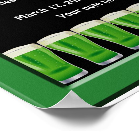 Green Beer St Patrick's Party Poster 2 (Ecke)