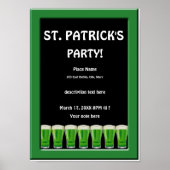 Green Beer St Patrick's Party Poster 2 (Vorne)