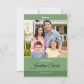 Green Beerdigung Dankeschön Karte (Vorderseite)