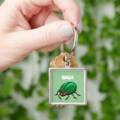 Green Beetle Bug Key Chains Schlüsselanhänger (Hand)