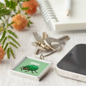 Green Beetle Bug Key Chains Schlüsselanhänger (Seite)