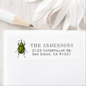 Green Beetle Return Address (Insitu)