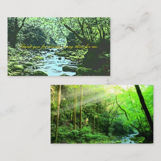 Green Begleitkarte (Vorne/Hinten)