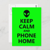 Green Behalt Calm und Phone Zuhause Postkarte (Vorne/Hinten)