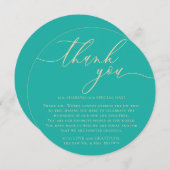 Green Beige Elegantes Custom Foto Vielen Dank Feiertagskarte (Vorne/Hinten)