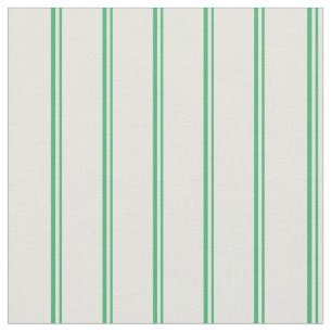 Green & Beige Muster der Streifen Stoff