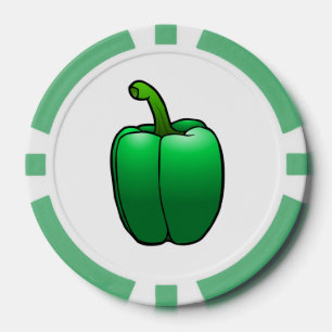 Green Bell Pepper Pokerchips