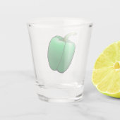 Green Bell Pepper Schnapsglas (Rückseite)