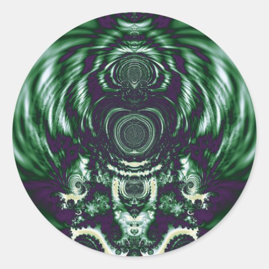 Green Bell Runder Aufkleber (Vorderseite)