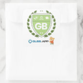 Green Belt Certified - GLSS.app Quadratischer Aufkleber (Tasche)
