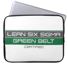 Green Belt Lean Six Sigma zertifiziert Laptopschutzhülle