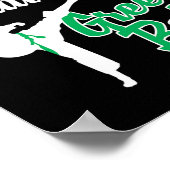 Green Belt Taekwondo Martial Arts Funny Judo Zitat Poster (Ecke)