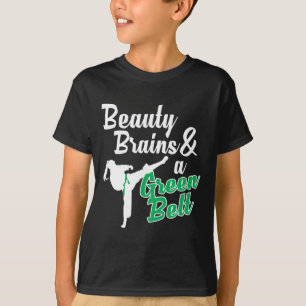 Green Belt Taekwondo Martial Arts Funny Judo Zitat T-Shirt