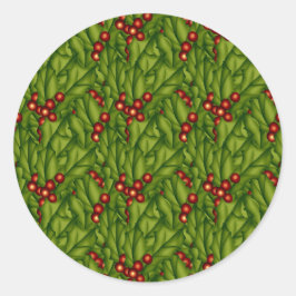 Green Berry Christmas Sticker