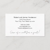 Green Beruflich House Painter Business Card Visitenkarte (Rückseite)