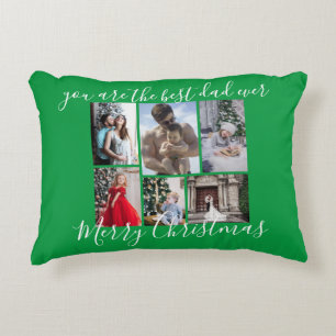 Green Best Vater Ever Mercury Foto Collage Dekokissen