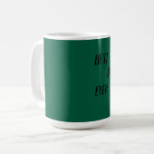 Green "Best Vater jemals Kaffeetasse (Vorderseite Links)