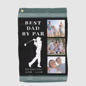 Green Best Vater von Par Fotomaterial Golfhandtuch (Vorderseite)