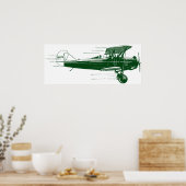 Green-Bi-Flugzeug Poster (Küche)