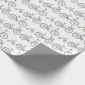 Green Bicycle Geschenkpapier (Ecke)