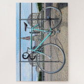 Green Bicycle im Christiansborg Palace, Kopenhagen Puzzle (Vertikal)
