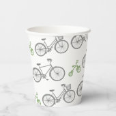 Green Bicycle Pappbecher (Rückseite)