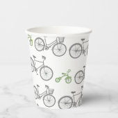 Green Bicycle Pappbecher (Vorderseite)