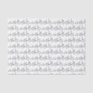 Green Bicycle Seidenpapier