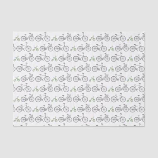Green Bicycle Seidenpapier (Vorderseite)