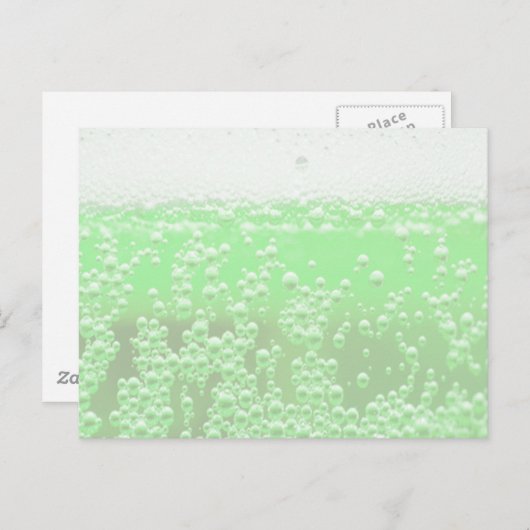 GREEN BIER POSTKARTE (Vorne/Hinten)