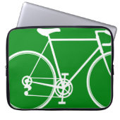 Green Bike Design Laptop Sleeve (Vorderseite)